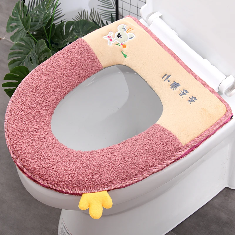 Winter Thickened Plush Toilet Cover Single-piece Set Toilet Cushion Zipper Snap Washable Toilet Cushion Universal Toilet Cushion
Winter Thickened Plush Toilet Cover Single-piece Set Toilet Cushion Zipper Snap Washable Toilet Cushion Universal Toilet Cushion