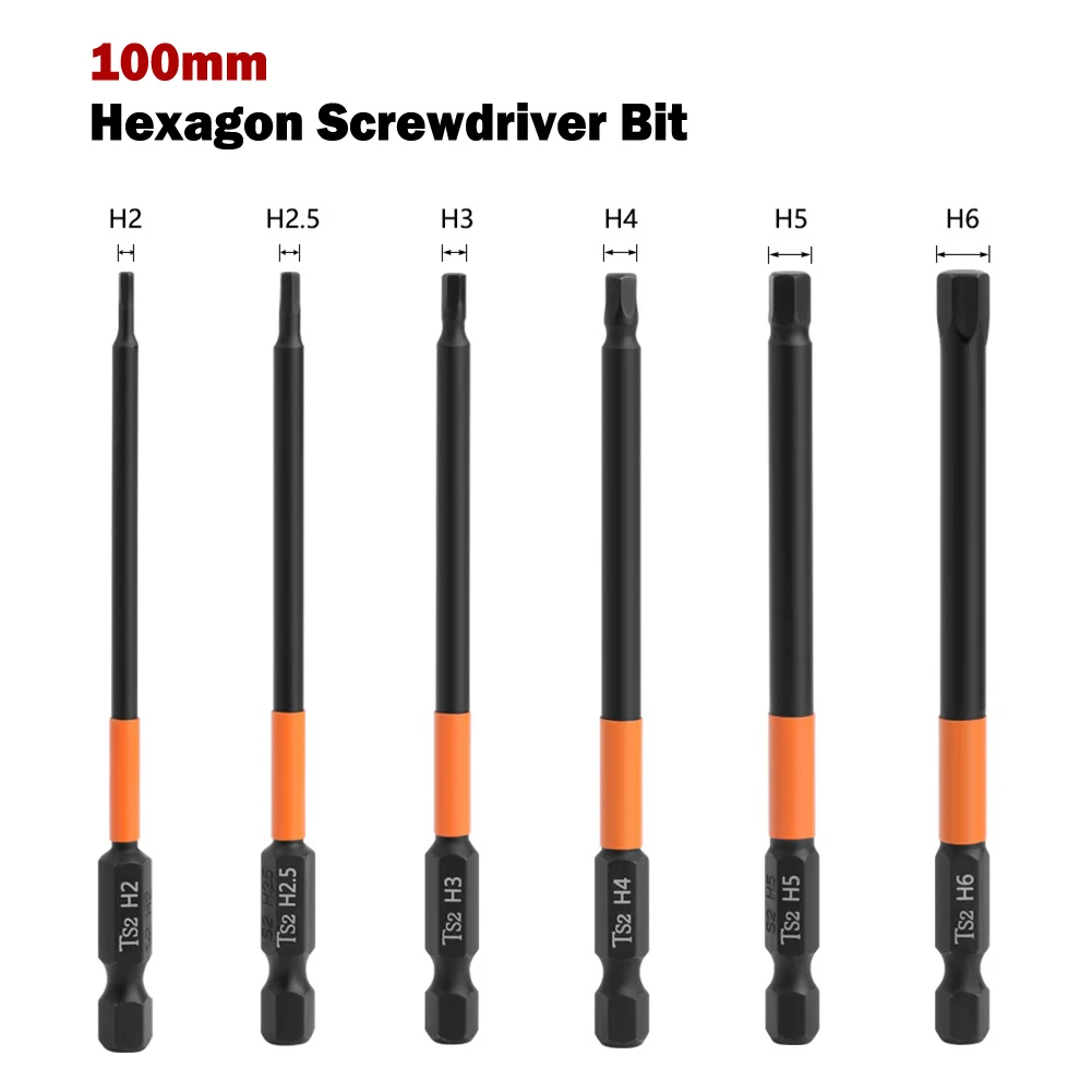 100mm 1/4 Inch Hex Electric Screwdriver Bit H 2 H2.5 H3 H4 H5 H6 Quick Change Impact Driver For Drill Power Tools
100mm 1/4 Inch Hex Electric Screwdriver Bit H 2 H2.5 H3 H4 H5 H6 Quick Change Impact Driver For Drill Power Tools