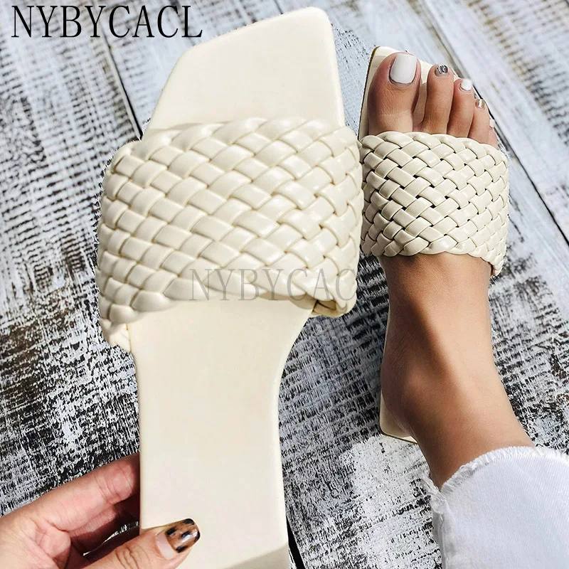 Women Square Toe Flat Slippers Beach Sandals Women's Casual Flip Flops Woman Weave Shoes Ladies Female Slides Fashion Slipper 43
Women Square Toe Flat Slippers Beach Sandals Women's Casual Flip Flops Woman Weave Shoes Ladies Female Slides Fashion Slipper 43