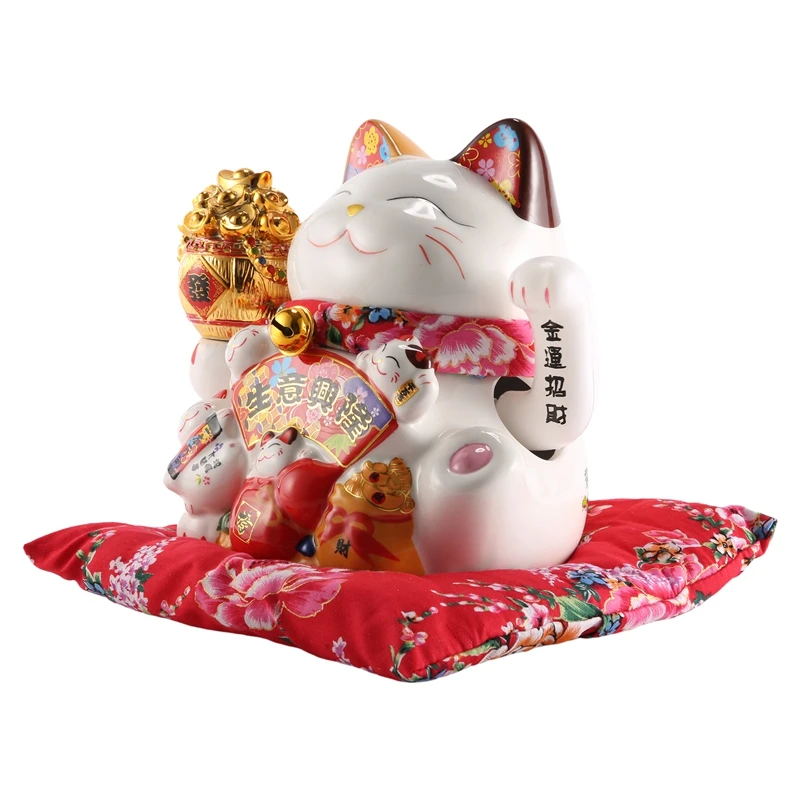 Practical 7Inch Ceramic Beckoning Cat Maneki Neko Ornament Feng Shui Decoration Swing Lucky Cat
Practical 7Inch Ceramic Beckoning Cat Maneki Neko Ornament Feng Shui Decoration Swing Lucky Cat
