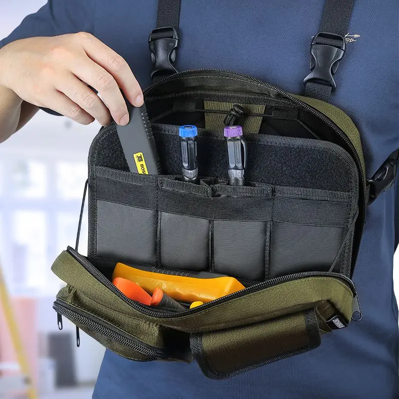 Chest Toolkit Multifunctional Crossbody Tactical Bag Large Capacity Vest Workwear Backpack
Chest Toolkit Multifunctional Crossbody Tactical Bag Large Capacity Vest Workwear Backpack