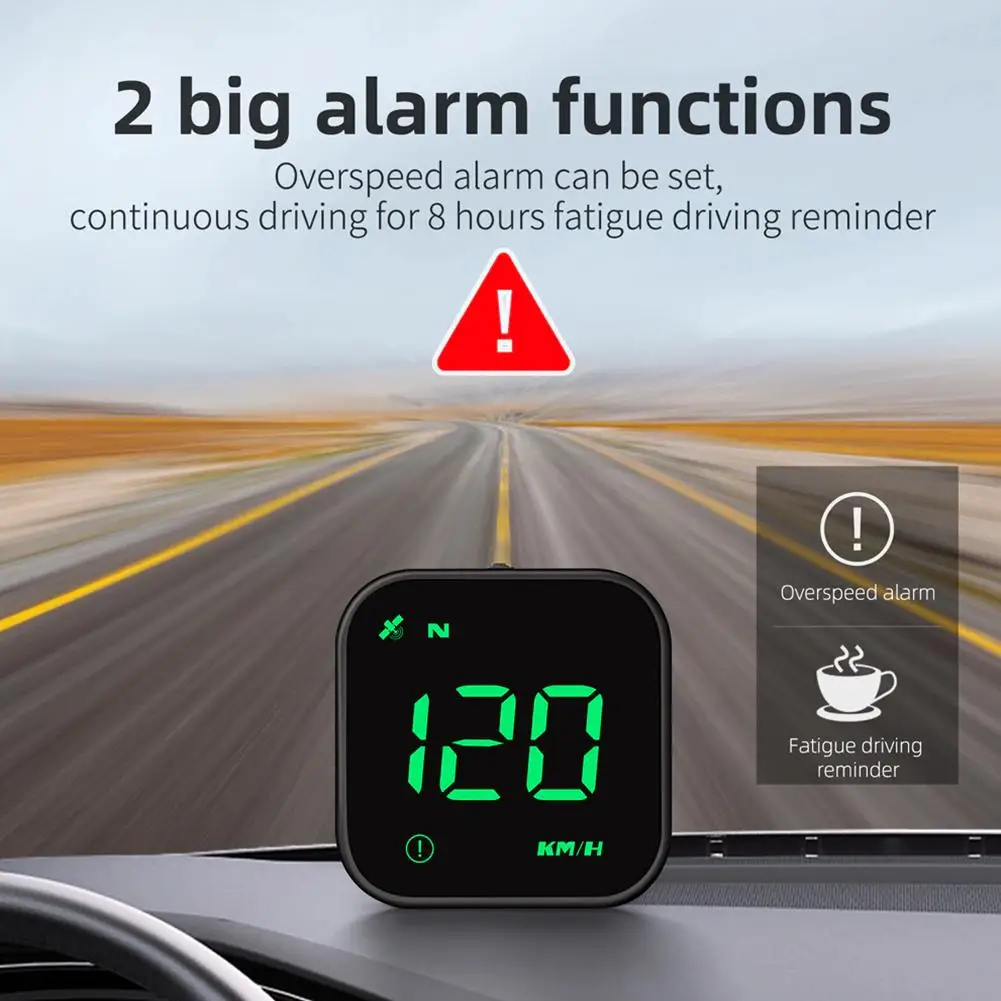 

Автомобильный дисплей HUD на лобовое стекло, GPS Спидометр, цифровой измеритель скорости, датчик, Автомобильный интерьер, электронные аксессуары