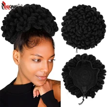 Leeons Short Synthetic Dread Afro Puff Drawstring Ponytail Dreadlock Locs Bun Faux Locs Hair Bun Extensions Chignon Hairpin Locs
Leeons Short Synthetic Dread Afro Puff Drawstring Ponytail Dreadlock Locs Bun Faux Locs Hair Bun Extensions Chignon Hairpin Locs