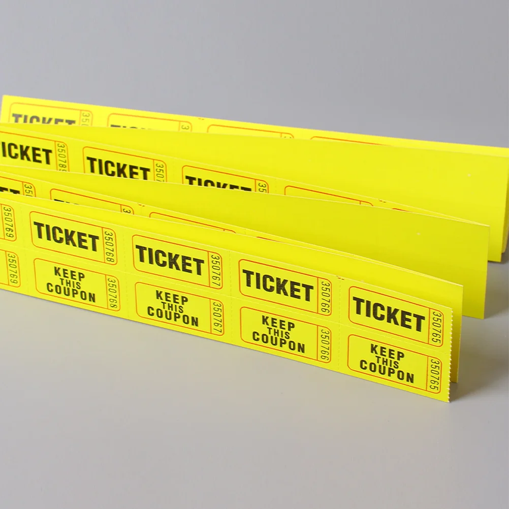 

Lottery Machine Paper Ticket Election Red Raffle Tickets for Events Labels Voucher