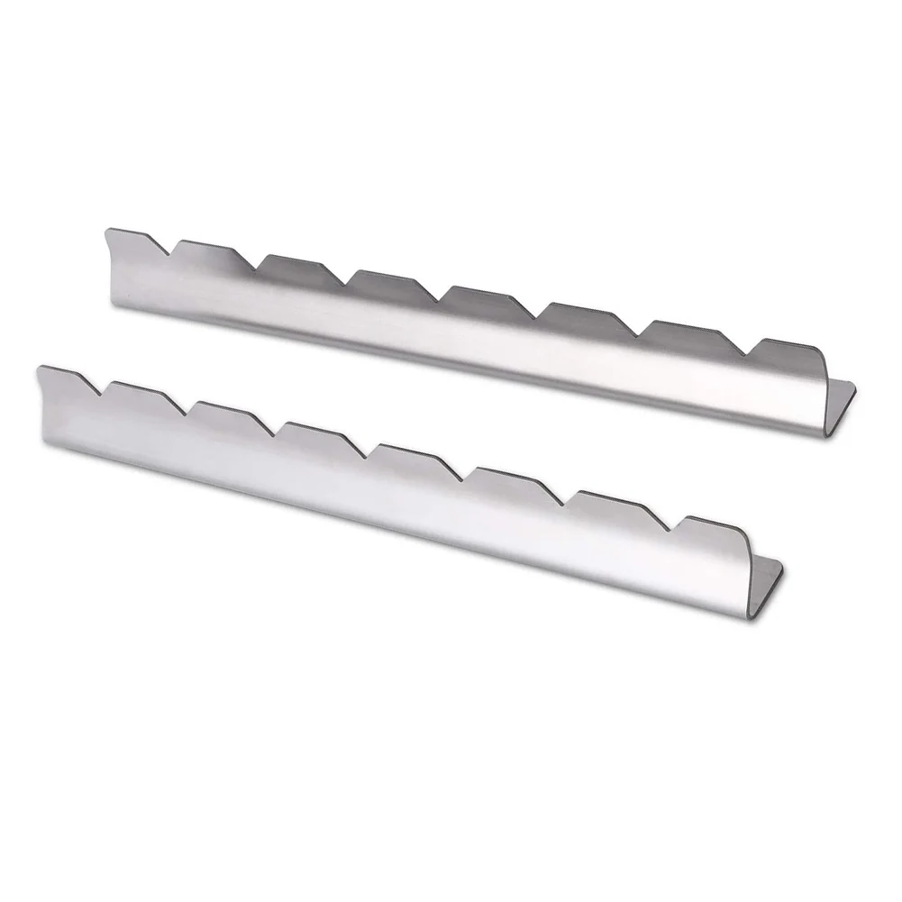 Skewer Holder BBQ Bracket 2pcs Locking Grooves Design Stable Base Stainless Steel Universal Barbecue Skewer Easy To Clean
Skewer Holder BBQ Bracket 2pcs Locking Grooves Design Stable Base Stainless Steel Universal Barbecue Skewer Easy To Clean