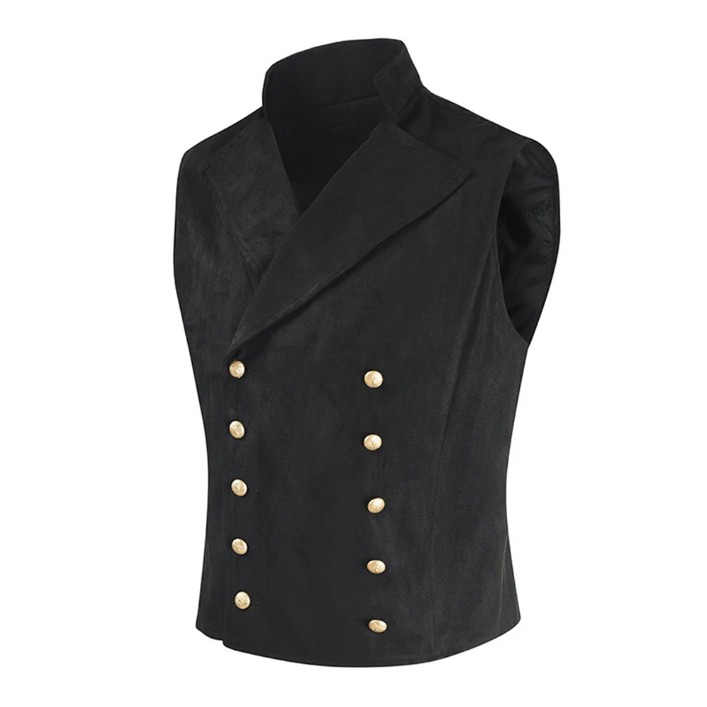 Fashion Double Breasted Cowboys Suit Vest V Neck Formal Big Button Comfortable Soft Sleeveless Costume Vests Clothing For Men
Fashion Double Breasted Cowboys Suit Vest V Neck Formal Big Button Comfortable Soft Sleeveless Costume Vests Clothing For Men