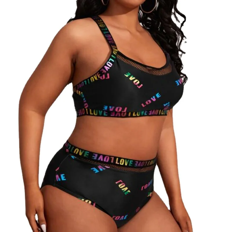 Swimwear For Women Plus Size 2 Piece Bikini Sets For Women Letter Print Bikini Swimsuit Ladies YS217
Swimwear For Women Plus Size 2 Piece Bikini Sets For Women Letter Print Bikini Swimsuit Ladies YS217