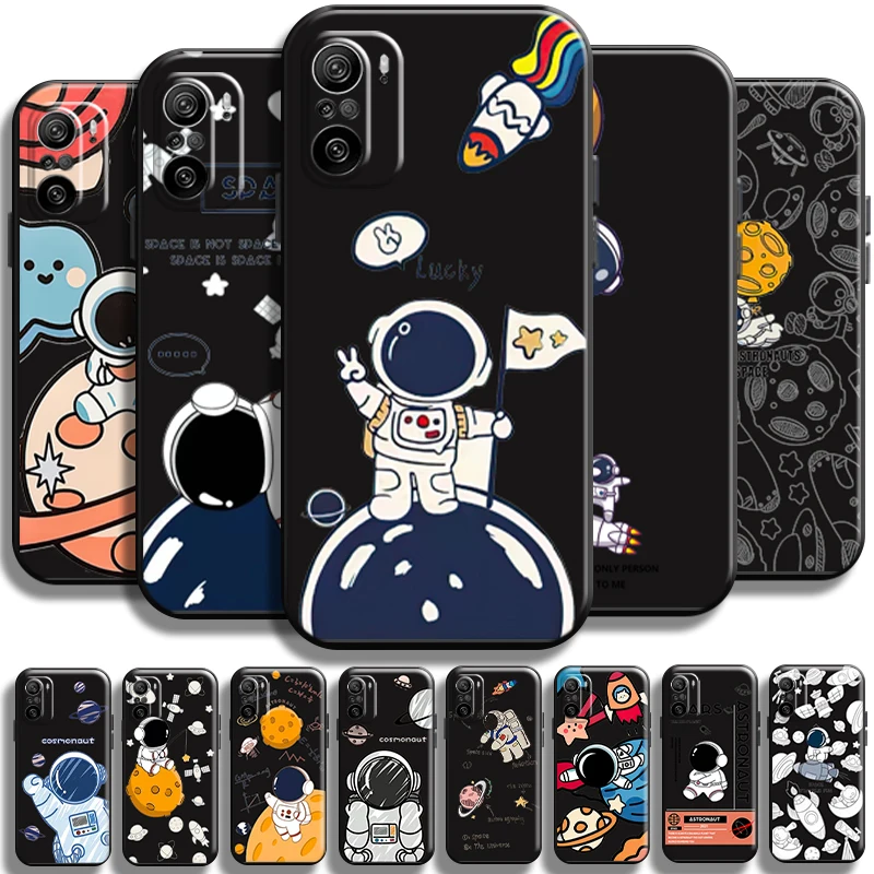 Cute Cartooon Astronaut For Xiaomi Redmi K40 K40 Pro K40 Gaming Phone Case Liquid Silicon Black Cover TPU Funda Shockproof
Cute Cartooon Astronaut For Xiaomi Redmi K40 K40 Pro K40 Gaming Phone Case Liquid Silicon Black Cover TPU Funda Shockproof
