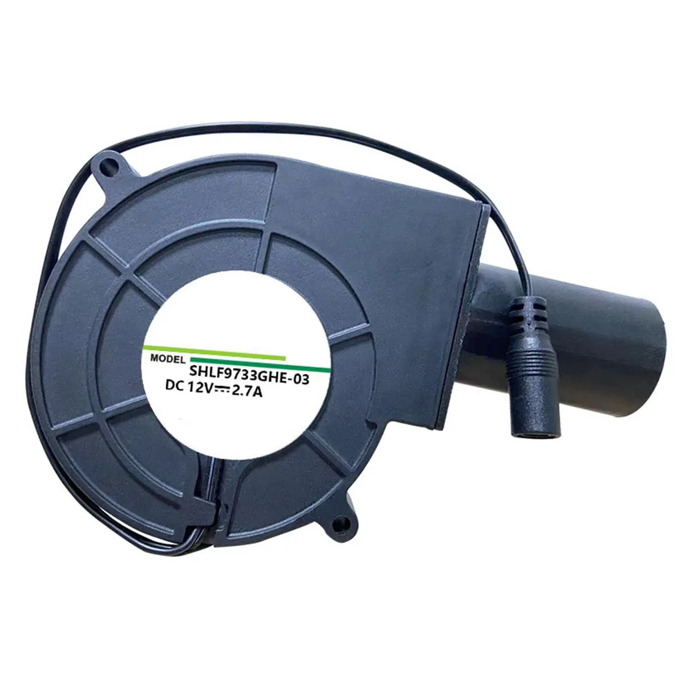 9733 Blower DC12V 2.7A Firewood BBQ Stove Double Ball High Air Volume Turbo Fan DC Interface Blower Electronic Power Tools
9733 Blower DC12V 2.7A Firewood BBQ Stove Double Ball High Air Volume Turbo Fan DC Interface Blower Electronic Power Tools