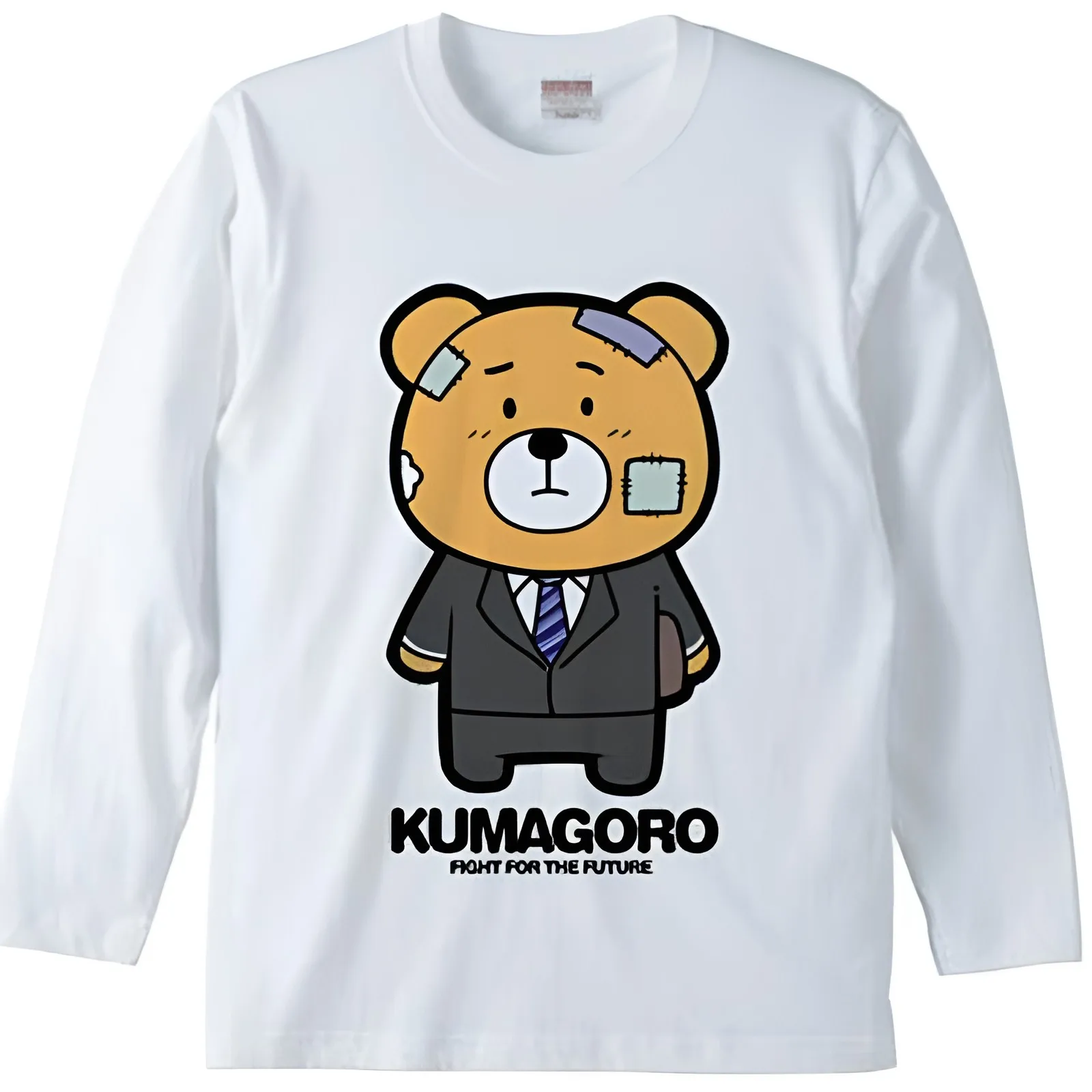Футболка мужская с принтом медведя KUMAGORO, Повседневная футболка из хлопка с круглым вырезом и длинными рукавами, Размеры M ~ 3XL
Футболка мужская с принтом медведя KUMAGORO, Повседневная футболка из хлопка с круглым вырезом и длинными рукавами, Размеры M ~ 3XL