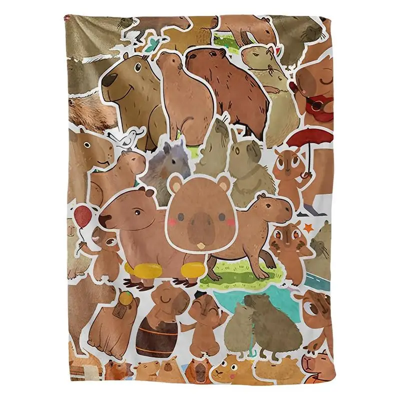 Blanket Capybara Cozy Throw Blankets With Cute Capybara Design Soft Flannel Blankets With Capybara Animal Design For Outdoor
Blanket Capybara Cozy Throw Blankets With Cute Capybara Design Soft Flannel Blankets With Capybara Animal Design For Outdoor