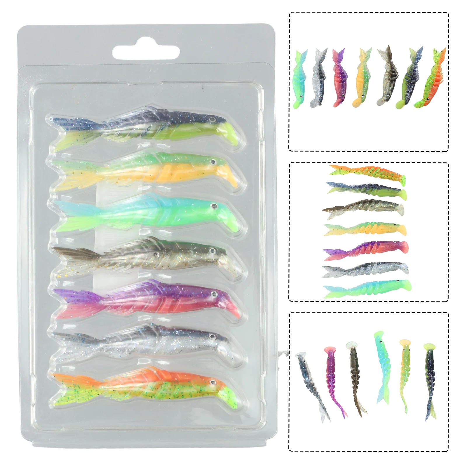 Colorful Set Of Paddle Tail Swimbaits Plastic Perch Pike Fishing Bait Lifelike Tail Water Flow Disturbance Fishing Accessories
Colorful Set Of Paddle Tail Swimbaits Plastic Perch Pike Fishing Bait Lifelike Tail Water Flow Disturbance Fishing Accessories