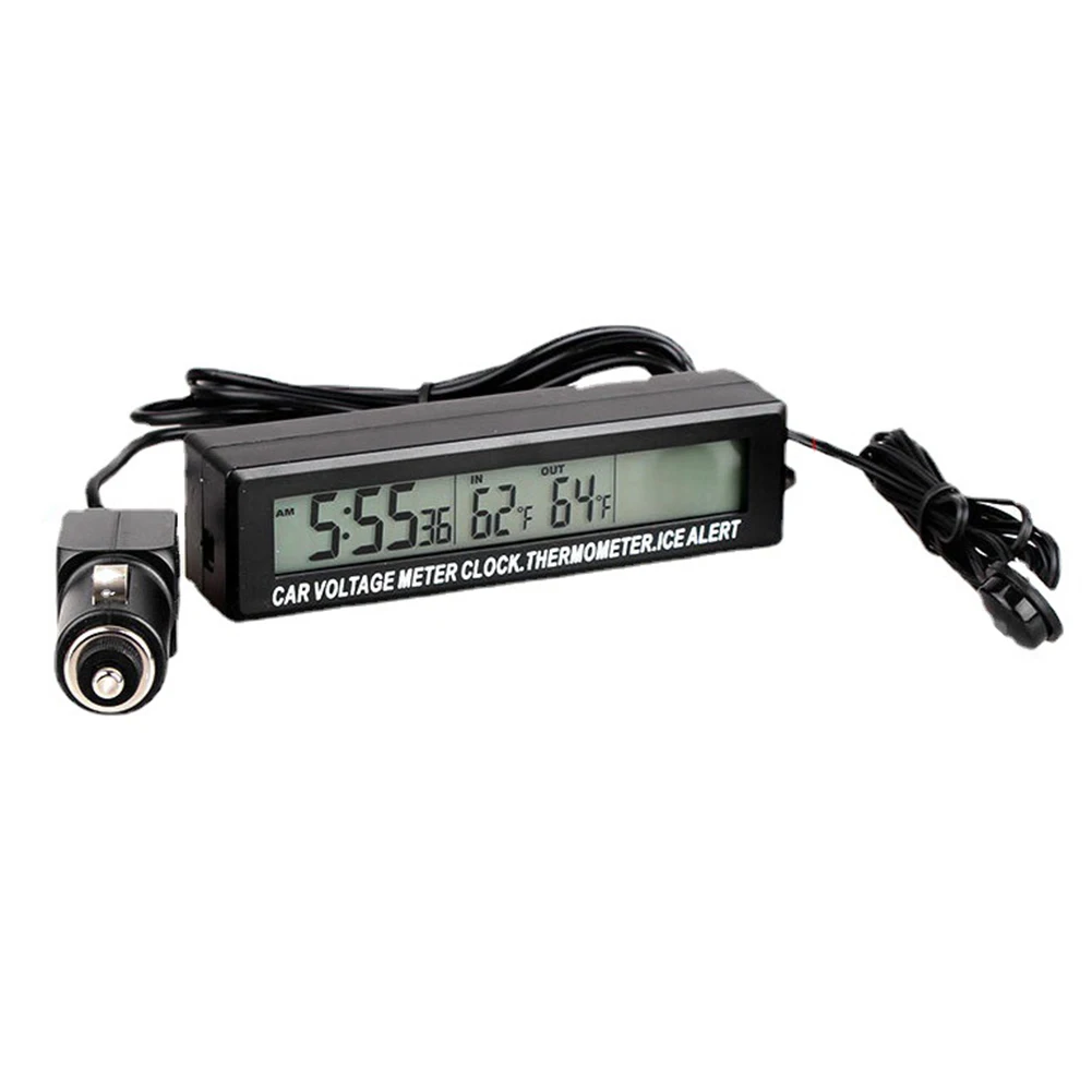 New Practical Car Thermometer TemperatureDetection Real Time Monitoring Battery Voltage Meter Black Car Thermometer
New Practical Car Thermometer TemperatureDetection Real Time Monitoring Battery Voltage Meter Black Car Thermometer