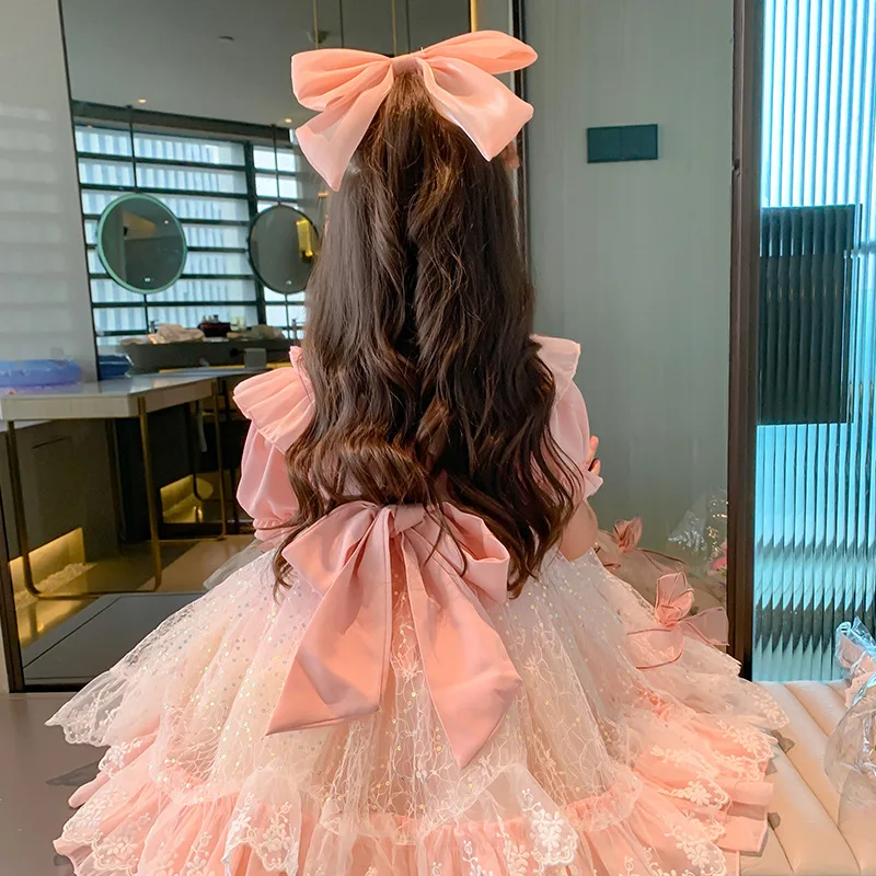

Lolita Princess Girls New Children'S Summer Western Style Little Girl Baby Dress