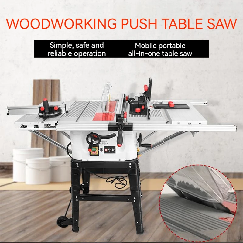 220V 10 Inch Woodworking Table Saw Multifunctional Household Sliding Table Saw Cutting Tools Electric Saw Workbench Equipment 
220V 10 Inch Woodworking Table Saw Multifunctional Household Sliding Table Saw Cutting Tools Electric Saw Workbench Equipment