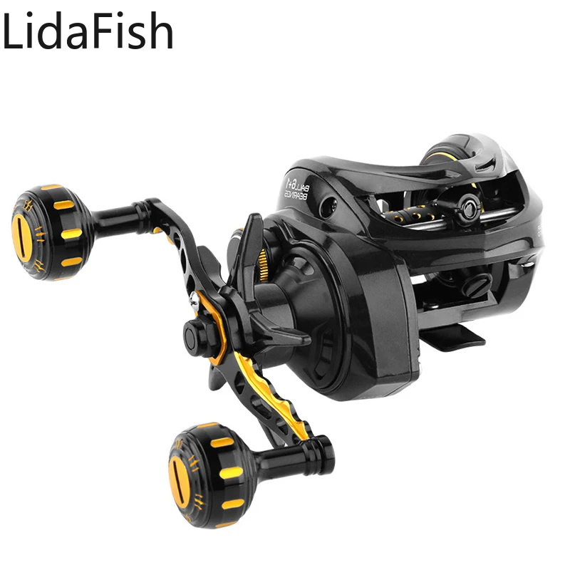 Lidafish Magnetic Braking System Baitcasting Reel 6.3:1Gear Ratio Super Strong Drag16KG Fishing Coil Saltwater Fishing Reel
Lidafish Magnetic Braking System Baitcasting Reel 6.3:1Gear Ratio Super Strong Drag16KG Fishing Coil Saltwater Fishing Reel