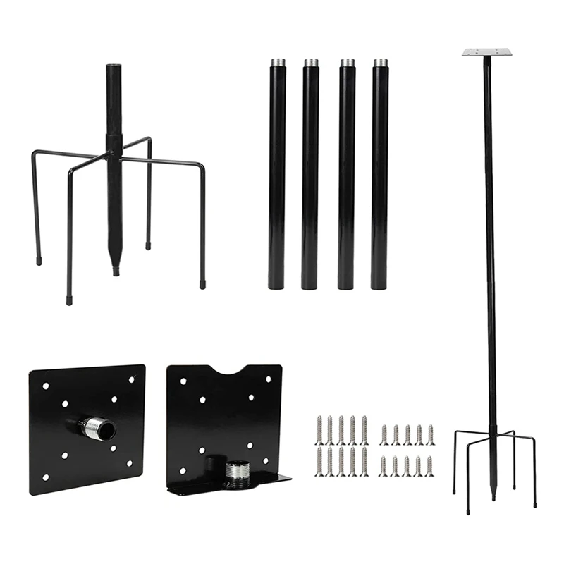 Accessories Bird Feeder Pole - 5 Prong Base 5Ft Adjustable Bird House Pole Mount Kit, Heavy-Duty Tall Bird Feeder Stand Post
Accessories Bird Feeder Pole - 5 Prong Base 5Ft Adjustable Bird House Pole Mount Kit, Heavy-Duty Tall Bird Feeder Stand Post
