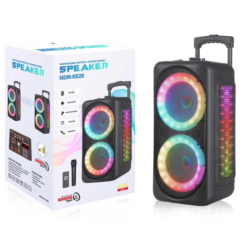Переносной сабвуфер для диджея, 6000 Вт, пиковая мощность, беспроводные Bluetooth колонки, двойной 8-дюймовый гудок, семейный караоке-динамик, акустическая система
Переносной сабвуфер для диджея, 6000 Вт, пиковая мощность, беспроводные Bluetooth колонки, двойной 8-дюймовый гудок, семейный караоке-динамик, акустическая система