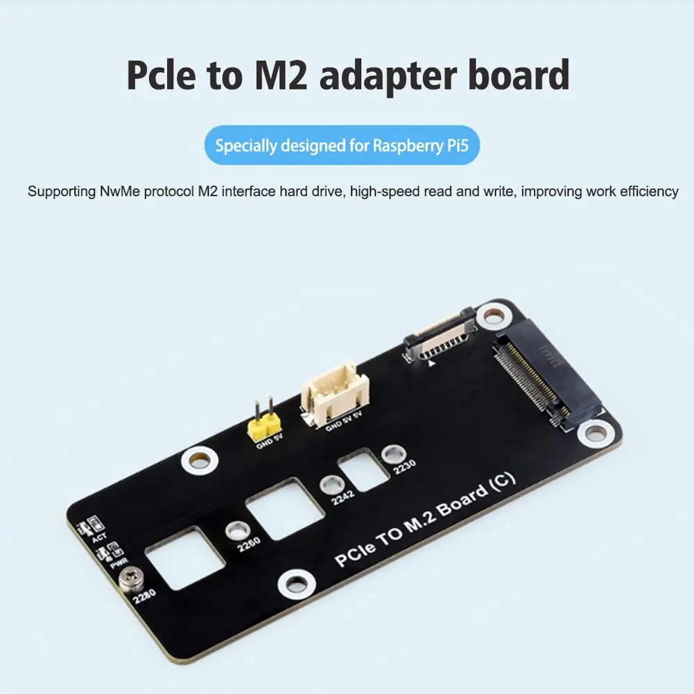 Для Raspberry Pi 5 PCIe на M.2 плата адаптера поддерживает M.2 чтение/запись NVMe состояние высокоскоростного жесткого диска Z2U3
Для Raspberry Pi 5 PCIe на M.2 плата адаптера поддерживает M.2 чтение/запись NVMe состояние высокоскоростного жесткого диска Z2U3