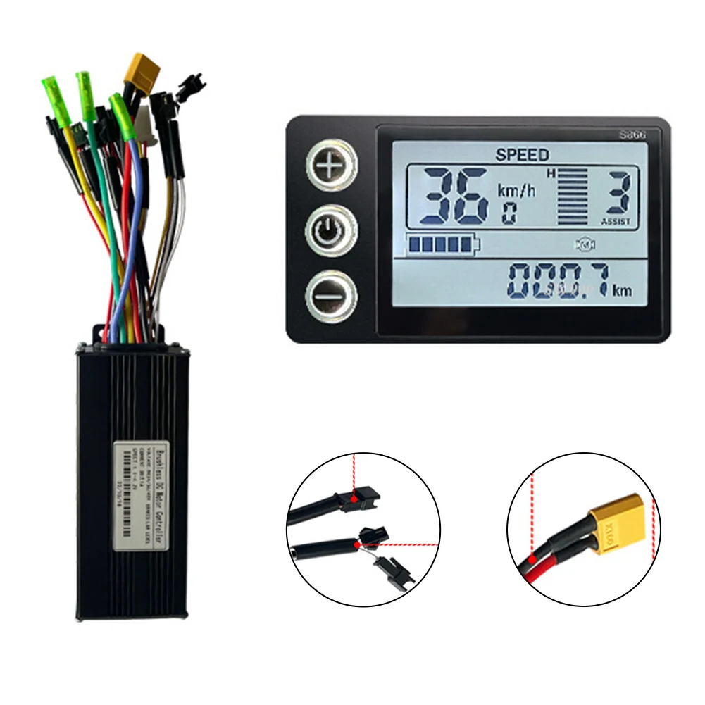 36-48V 30A 1000W Sine Wave Controller+S866 Display For E-Bike Electric Scooter Brushless Sinewave Controller S866 Display
36-48V 30A 1000W Sine Wave Controller+S866 Display For E-Bike Electric Scooter Brushless Sinewave Controller S866 Display
