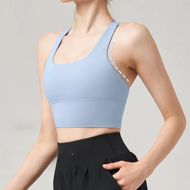 Sports Underwear Women Four Seasons Shock-proof Outside Wearing Running Naked Yoga Wear Vest High Intensity Fitness Clothing Bra
Sports Underwear Women Four Seasons Shock-proof Outside Wearing Running Naked Yoga Wear Vest High Intensity Fitness Clothing Bra