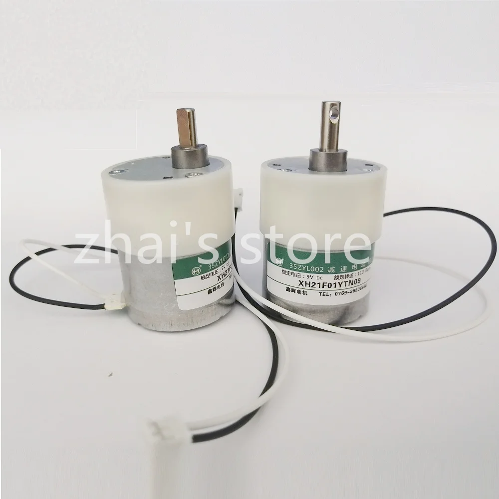 

4pcs 35ZYL002 9V 110RPM High Precision Low Noise DC 530 Motor With Plastic Gear with a Flat Shaft