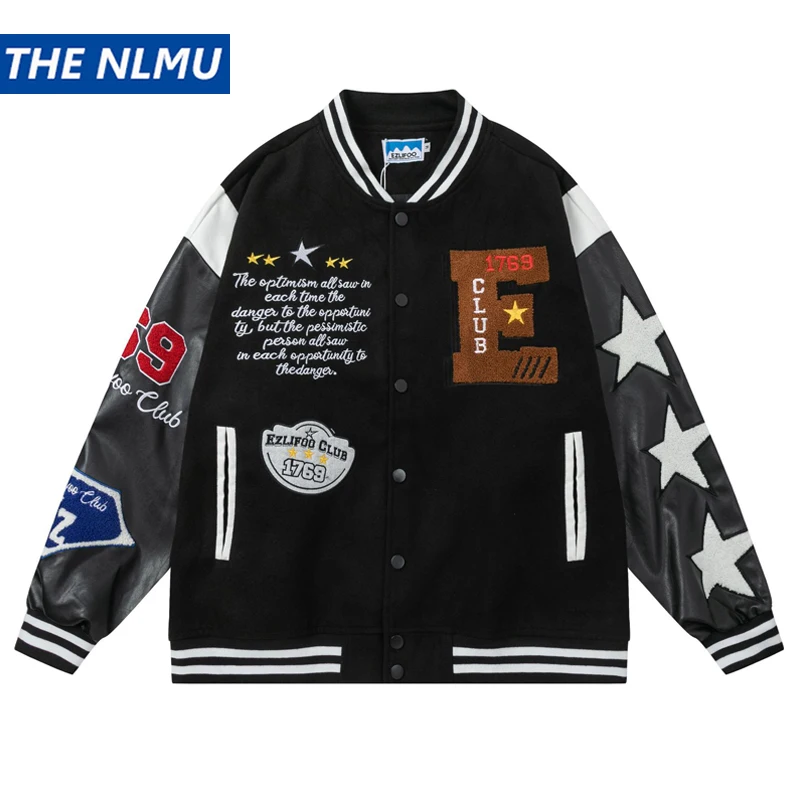 Letter Embroidery Baseball Jacket Men Hip Hop Streetwear Varsity Jacket 2023 Harajuku Casual Bomber Jacket College Coat Man
Letter Embroidery Baseball Jacket Men Hip Hop Streetwear Varsity Jacket 2023 Harajuku Casual Bomber Jacket College Coat Man