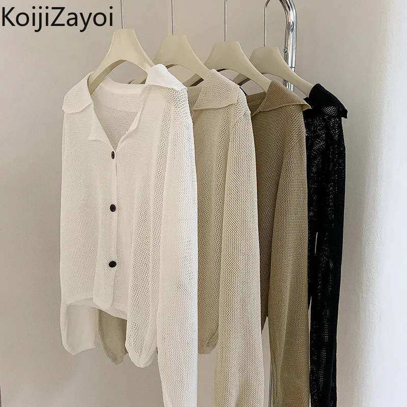 Koijizayoi Solid Women Knitted Cardigan Single Breasted Lady Chic Casual Loose Kardigan 2022 New Spring Autumn Tops Sweater
Koijizayoi Solid Women Knitted Cardigan Single Breasted Lady Chic Casual Loose Kardigan 2022 New Spring Autumn Tops Sweater