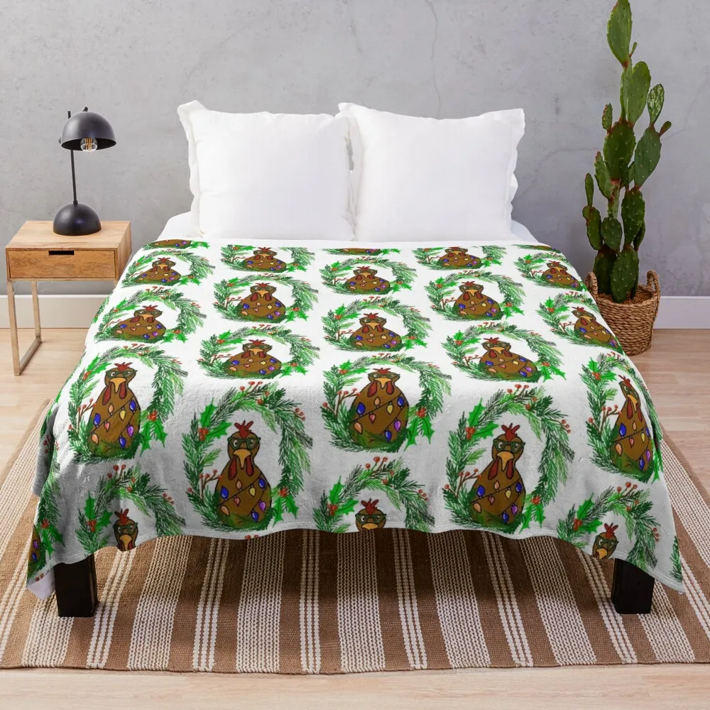 

Рождественское одеяло для курицы, Большой спальный мешок на заказ, большие клетчатые одеяла для кровати