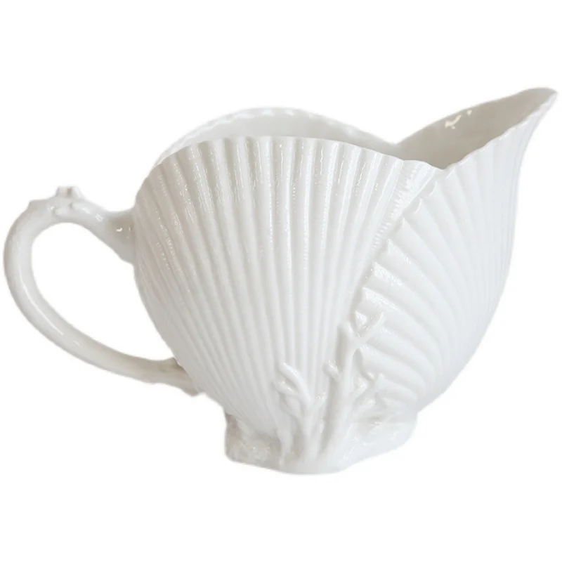 New Bone China White Ceramic Flowers Vase Shell Design Pitcher With Handle Home Table Decoration In Stock
New Bone China White Ceramic Flowers Vase Shell Design Pitcher With Handle Home Table Decoration In Stock