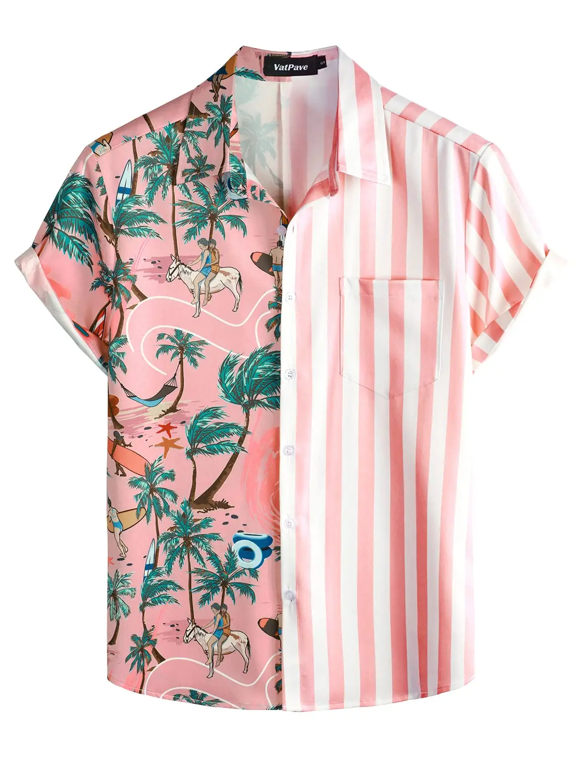 

Summer Men's Vocation Lapel Camisa 3d Printed Casual Breathable Hawaiian Shirts Fashion Men Women Tops Beach Short Sleeve Blouse