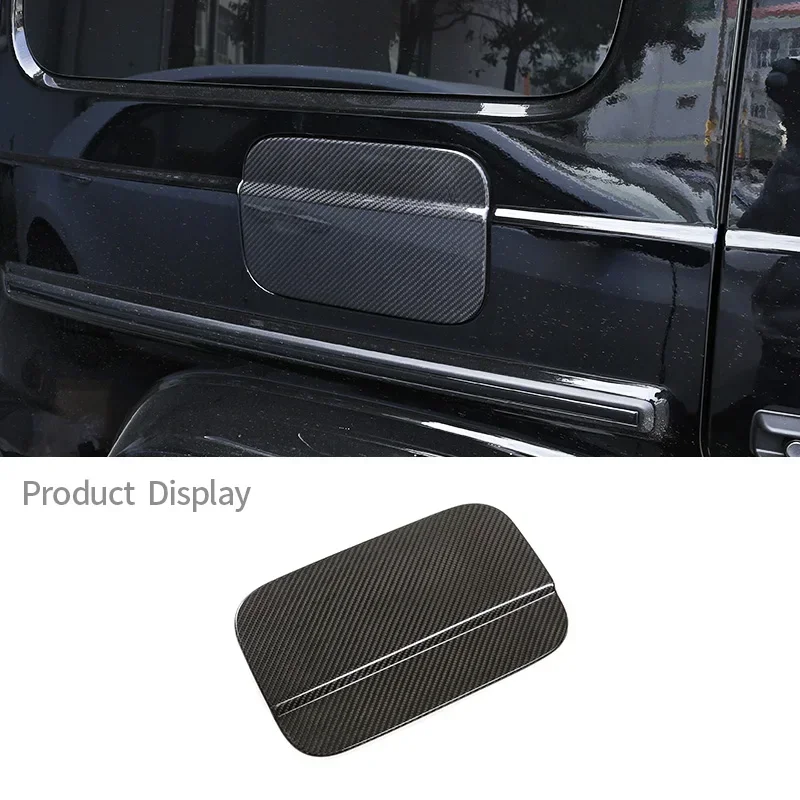 

For Mercedes-Benz G Class G500 G63 W464 2019-2020 Real Carbon Fiber Fuel Tank Cover Sticker Decorative Car External Accessories