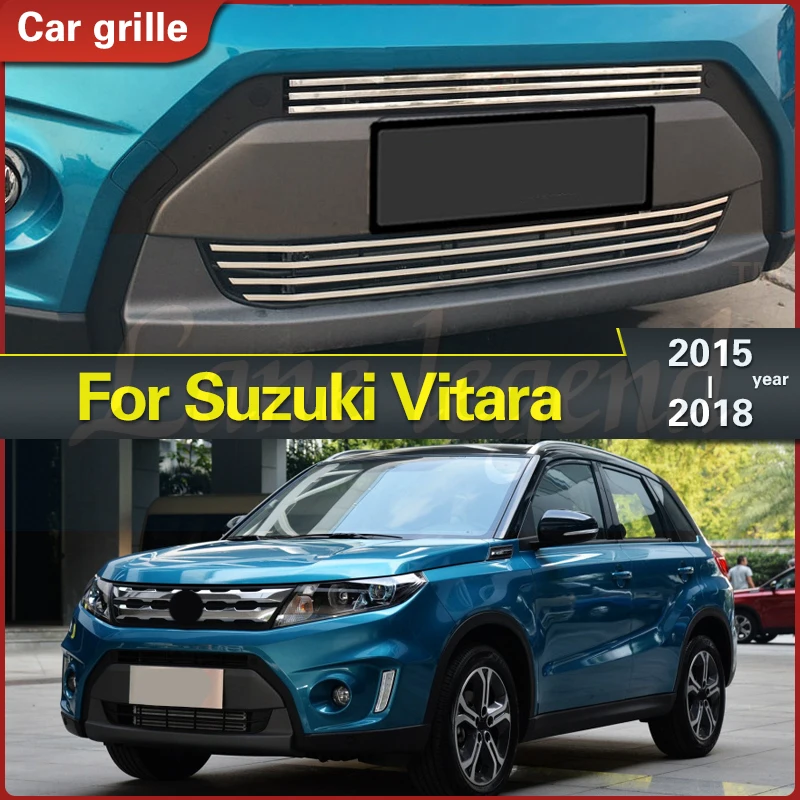 High Quality Stainless Steel Front Grille Around Trim Racing Grills Trim Car Styling for Suzuki Vitara 2015-2018 Racing Grills
High Quality Stainless Steel Front Grille Around Trim Racing Grills Trim Car Styling for Suzuki Vitara 2015-2018 Racing Grills