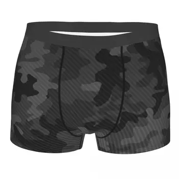 Carbon Camo Man Underwear Multicam Military Boxer Briefs Shorts Panties Funny Breathable Underpants for Homme Plus Size