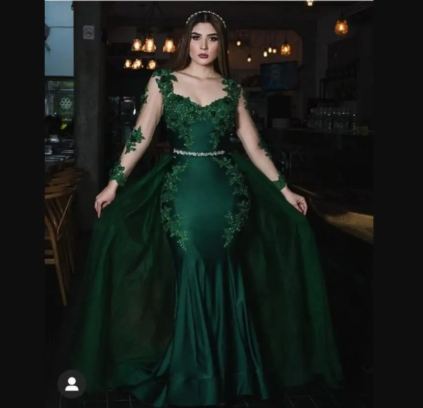 Charming Hunter Green Evening Dresses 2023 Mermaid Long Sleeves Lace Arabic Dubal Formal Prom Gowns Overskirt Night Guest Maxi
Charming Hunter Green Evening Dresses 2023 Mermaid Long Sleeves Lace Arabic Dubal Formal Prom Gowns Overskirt Night Guest Maxi