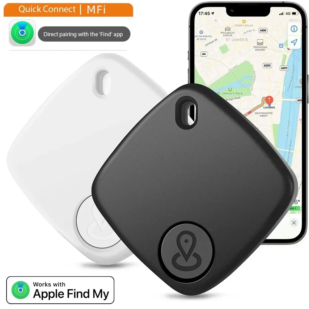 

Смарт-метка, Bluetooth, мини-GPS-трекер, локатор, сигнализация от потери для ключей, кошелька, чемодана, чемодана, домашних животных, работает с Apple Find My
