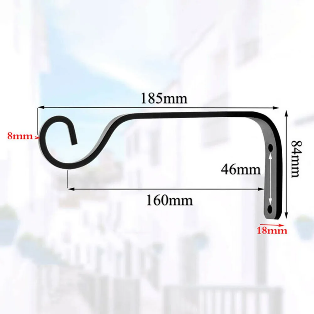 1/2pcs Metal Hanging Wrought Flower Brackets Garden Plant Hanger Wall Minimalist Hook Plants Pot 185*84mm Garden Decoration
1/2pcs Metal Hanging Wrought Flower Brackets Garden Plant Hanger Wall Minimalist Hook Plants Pot 185*84mm Garden Decoration
