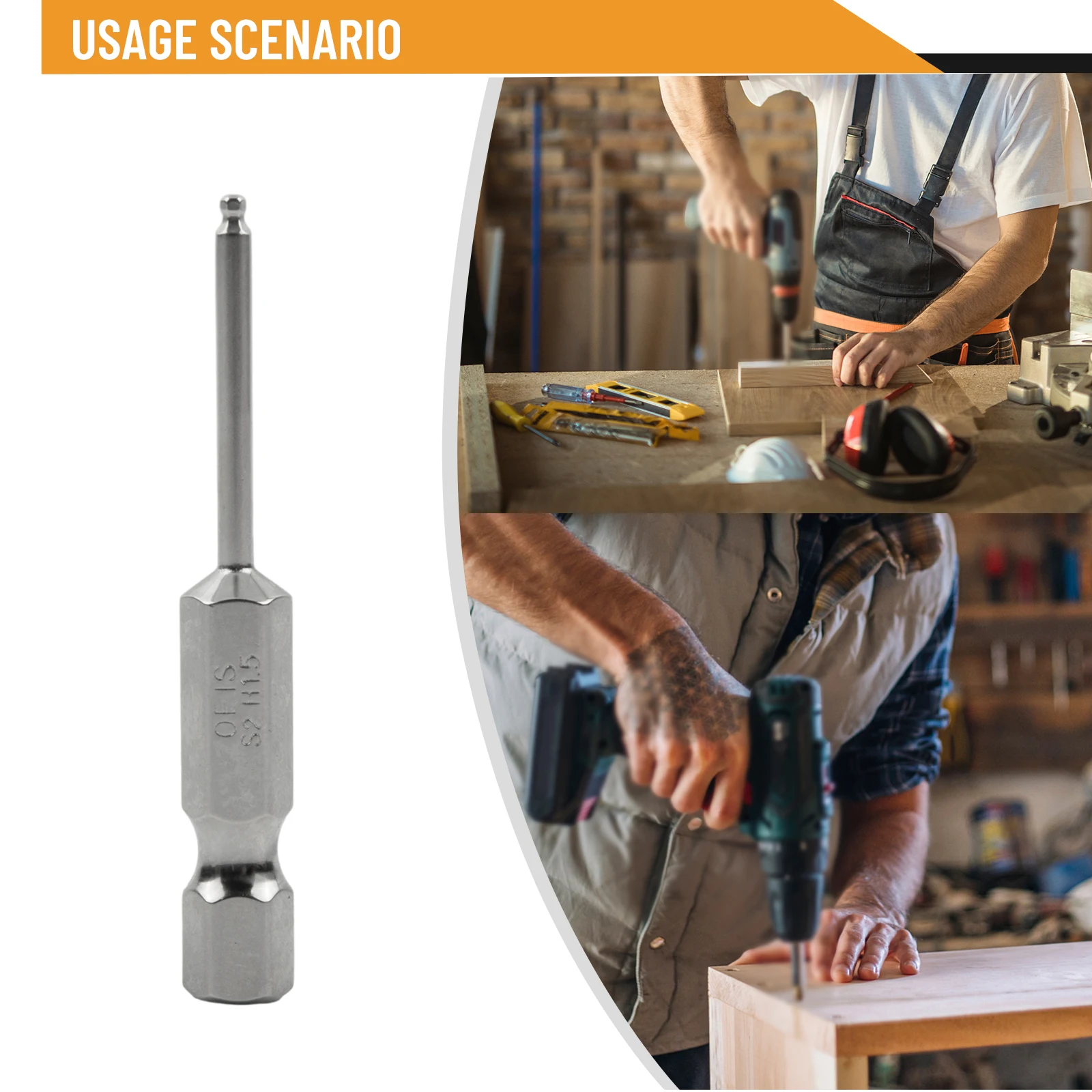 50mm Ball End Hex Screwdriver Bit Electroplating Long Magnetic Driver Bit H1.5 H2.5 H3 H4 H5 H6 H8 H10 Power Tool
50mm Ball End Hex Screwdriver Bit Electroplating Long Magnetic Driver Bit H1.5 H2.5 H3 H4 H5 H6 H8 H10 Power Tool