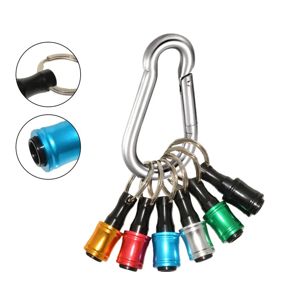 6Pcs Hex Shank Screwdriver Bit Holder Extension Bar Tough Keychain Driver Keyring Aluminum Alloy For Double Or Single Head Batch
6Pcs Hex Shank Screwdriver Bit Holder Extension Bar Tough Keychain Driver Keyring Aluminum Alloy For Double Or Single Head Batch