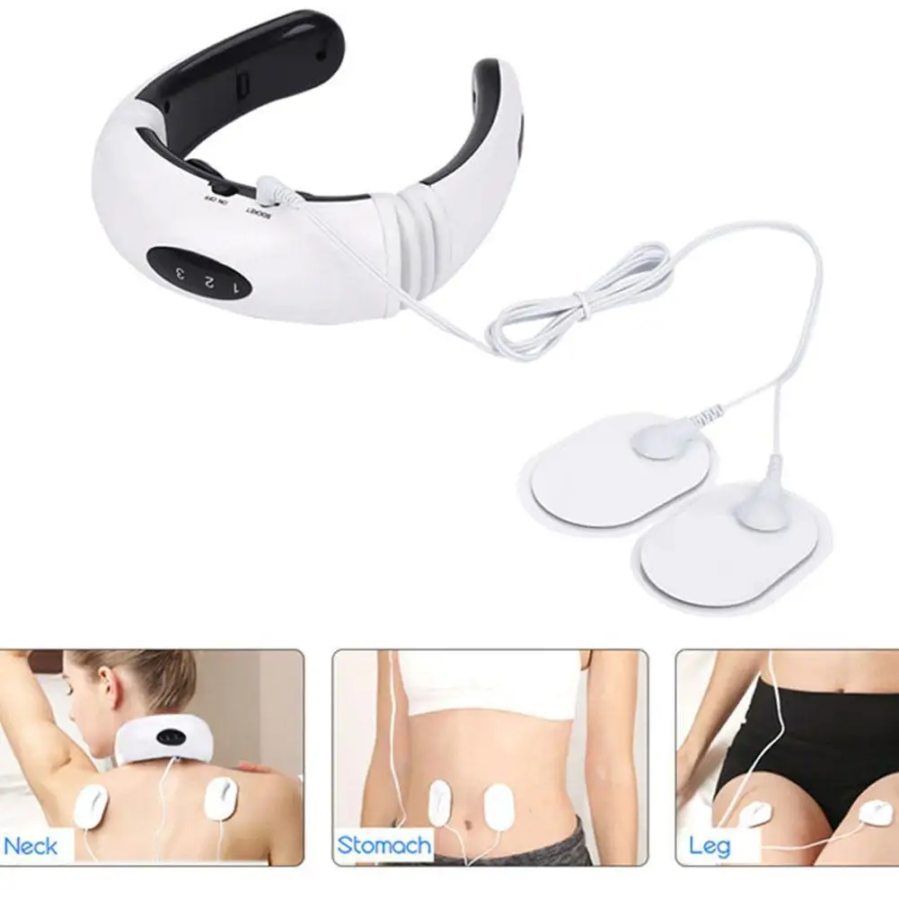 

Electric Neck Massager &Pulse Back Massage 6 Modes Far Infrared Heating Pain Relief Tool Health Care Masajeador Machine dropship