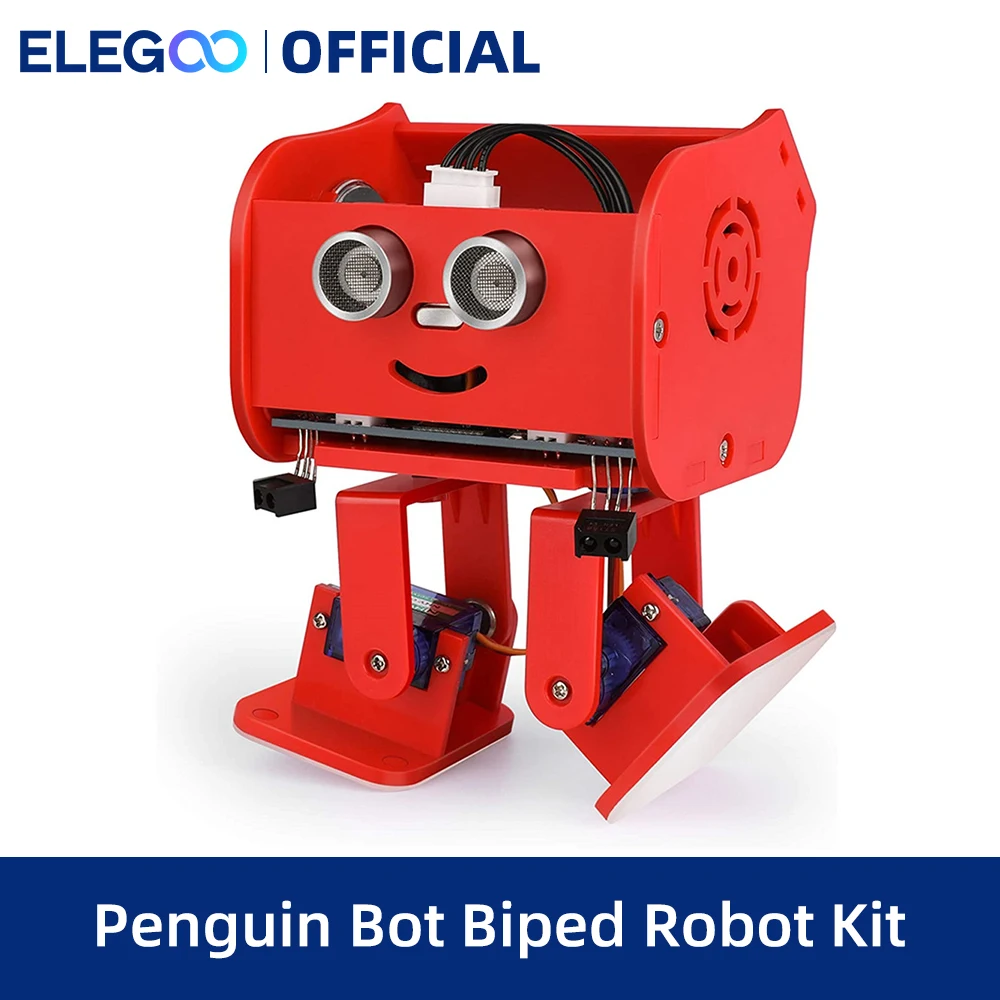 ELEGOO Penguin Bot Biped Robot Kit Compatible with Arduino Project with Assembling Tutorial, STEM Toys for Kids and Adults,RED
ELEGOO Penguin Bot Biped Robot Kit Compatible with Arduino Project with Assembling Tutorial, STEM Toys for Kids and Adults,RED