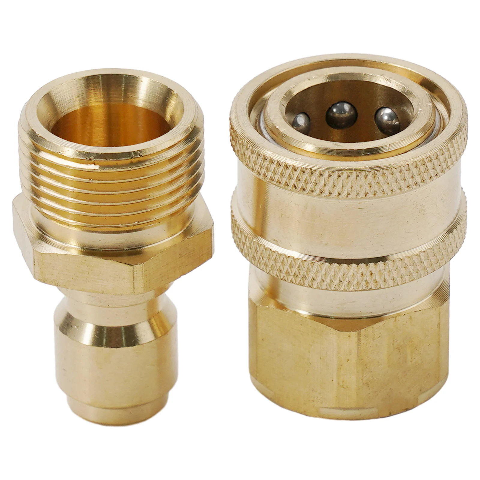3/8 Female Quick Connect And 3/8 Male Quick Connect Brass + Stainless Steel Quick Connect Fittings For Your Pressure Washer Hose
3/8 Female Quick Connect And 3/8 Male Quick Connect Brass + Stainless Steel Quick Connect Fittings For Your Pressure Washer Hose