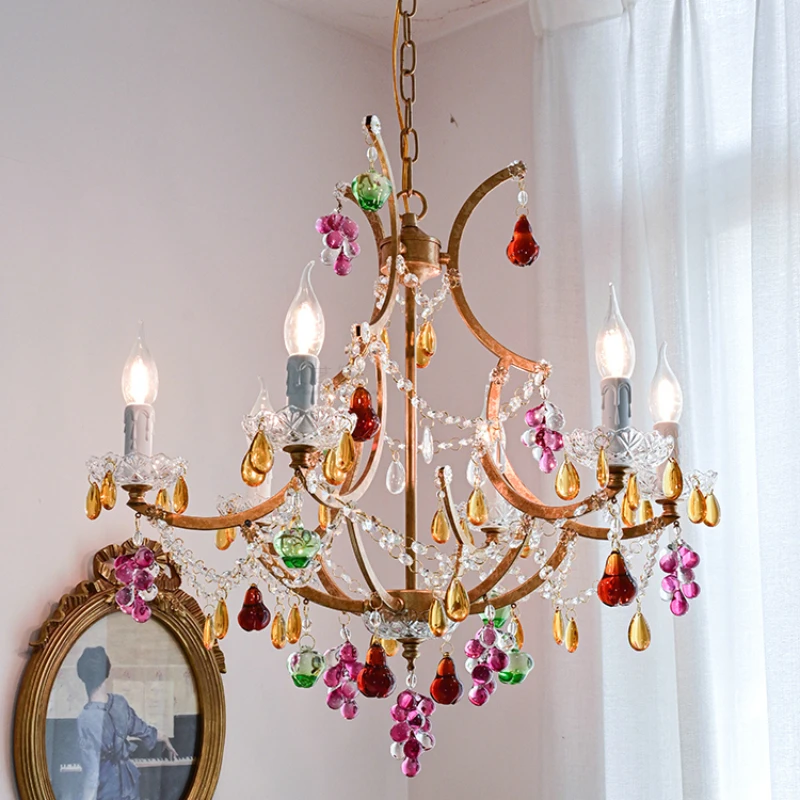French restaurant crystal chandelier American retro bedroom study light luxury villa clothing store art candle light
French restaurant crystal chandelier American retro bedroom study light luxury villa clothing store art candle light