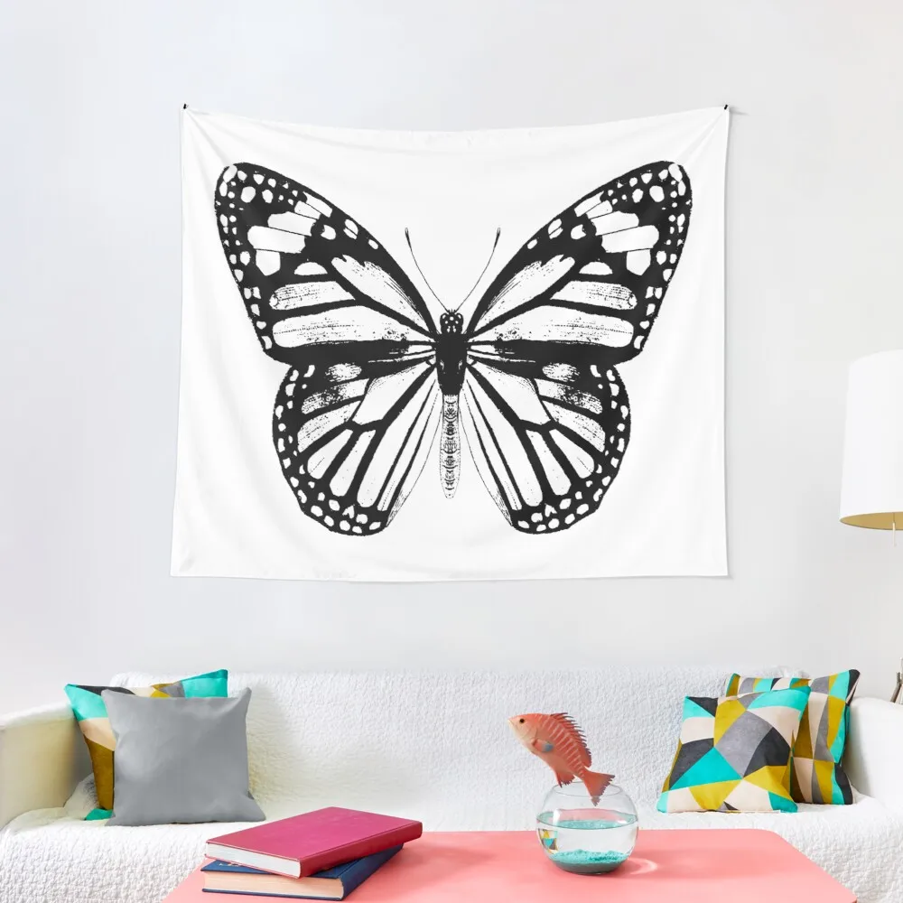 

Monarch Butterfly | Vintage Butterflies | Black and White |Tapestry Decoration Bedroom
