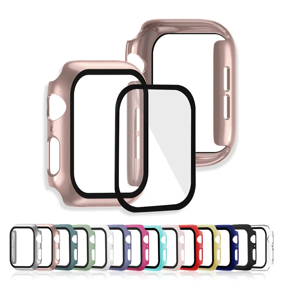 10Piece 360 full Bumper Frame matte hard Case for Apple watch 7/6/SE/5/4/3/2/1 cover Tempered glass film for iwatch 41MM 45MM
10Piece 360 full Bumper Frame matte hard Case for Apple watch 7/6/SE/5/4/3/2/1 cover Tempered glass film for iwatch 41MM 45MM
