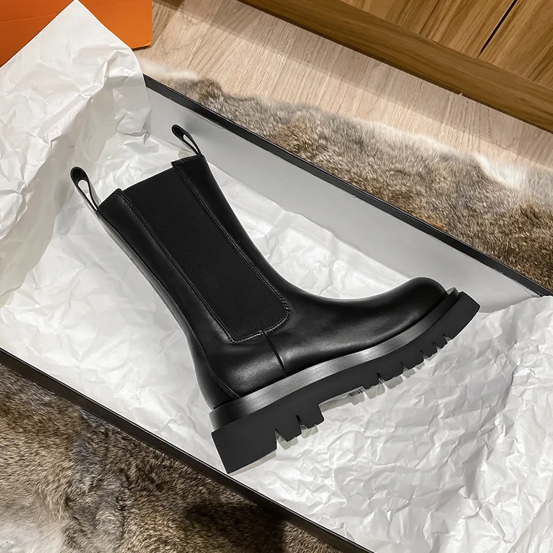 2022 Winter New Brown Women's Boots Thick-soled High-tube Wool Womens Shoes Platform Chelsea Boots High-heeled Short Boots Women
2022 Winter New Brown Women's Boots Thick-soled High-tube Wool Womens Shoes Platform Chelsea Boots High-heeled Short Boots Women