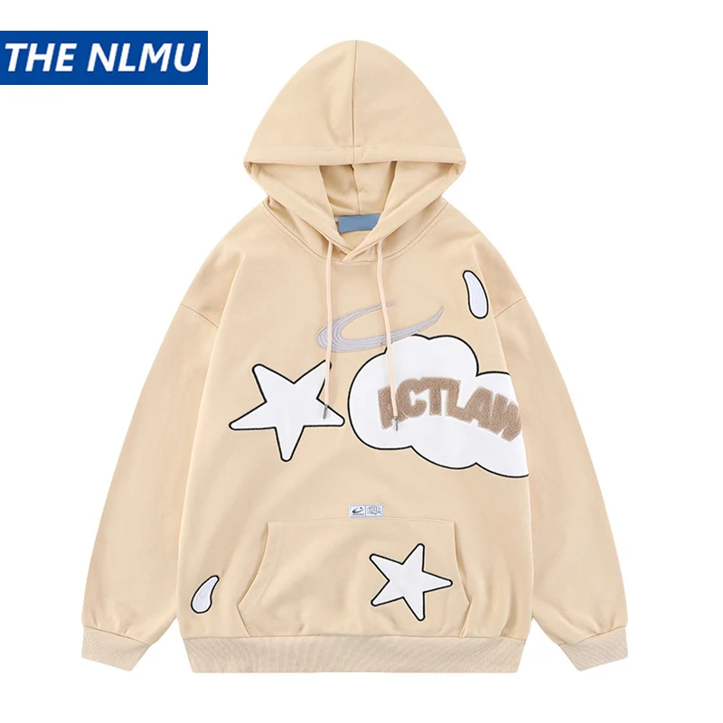 Hip Hop Streetwear Hoodie Sweatshirt Letter Embroidery Star Graphic Hoodie Cotton Men Hooded Pullover Sweat Shirt
Hip Hop Streetwear Hoodie Sweatshirt Letter Embroidery Star Graphic Hoodie Cotton Men Hooded Pullover Sweat Shirt