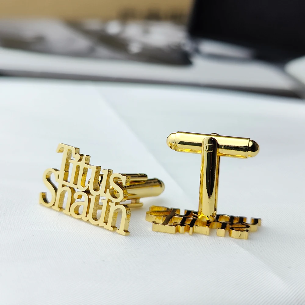 Personalized Custom Name Cufflinks For Mens Stainless Steel Any Logo Letter Cufflinks Pins Wedding Charm Jewelry envio gratis
Personalized Custom Name Cufflinks For Mens Stainless Steel Any Logo Letter Cufflinks Pins Wedding Charm Jewelry envio gratis