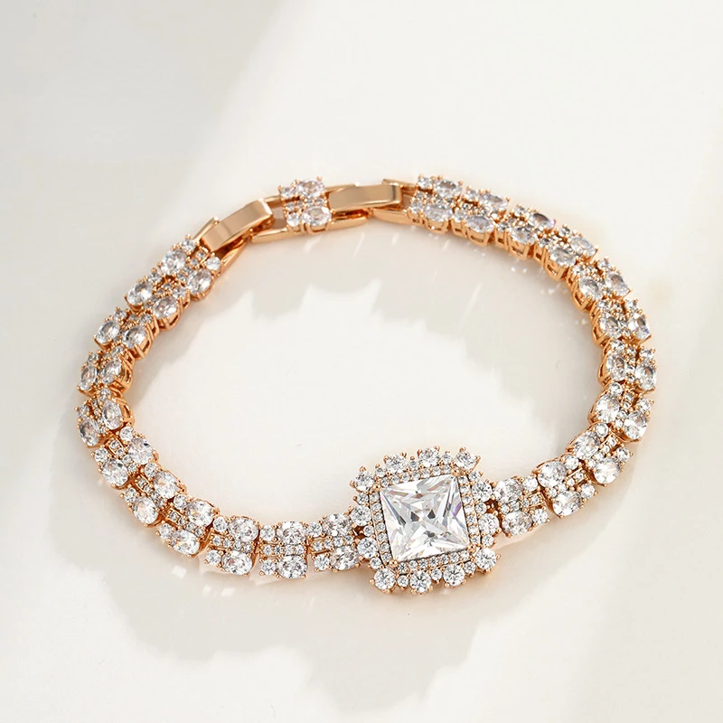 Shining U Colored Gems Luxury Full Synthetic Stone Bracelet for Women 18K Gold Color Fashion Jewelry Gift 
Shining U Colored Gems Luxury Full Synthetic Stone Bracelet for Women 18K Gold Color Fashion Jewelry Gift