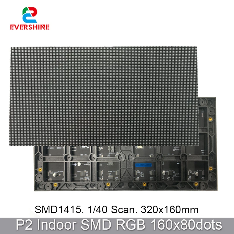 

Shenzhen Indoor P2 LED RGB Module 320x160 160x80 Pixel SMD 1515 Light Matrix Video Wall 1920hz full-color display video wall